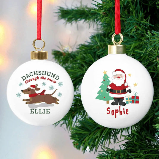 Personalised Christmas Baubles for Your Festive Tree | Shop now At Gift Moments