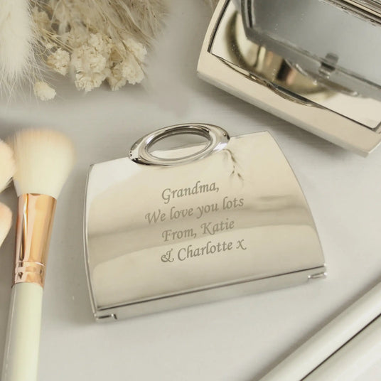 Personalised Compact Mirrors for On-the-Go Beauty