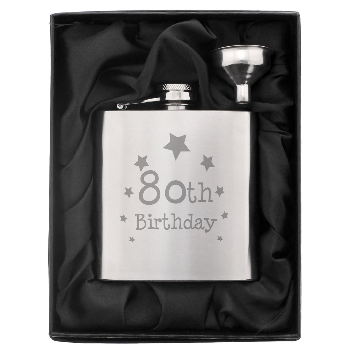 80th Birthday Hip Flask - Shop Hip Flasks At Gift Moments - 2