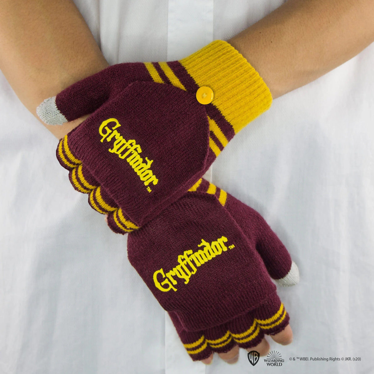 Gloves Mitten Fingerless - Gryffindor