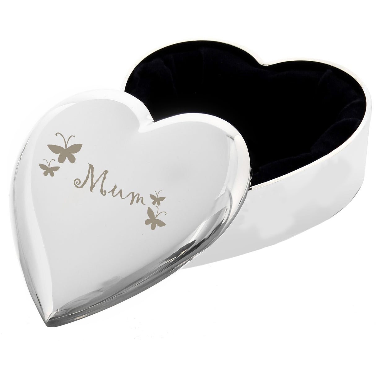 Mum Butterflies Heart Trinket Box