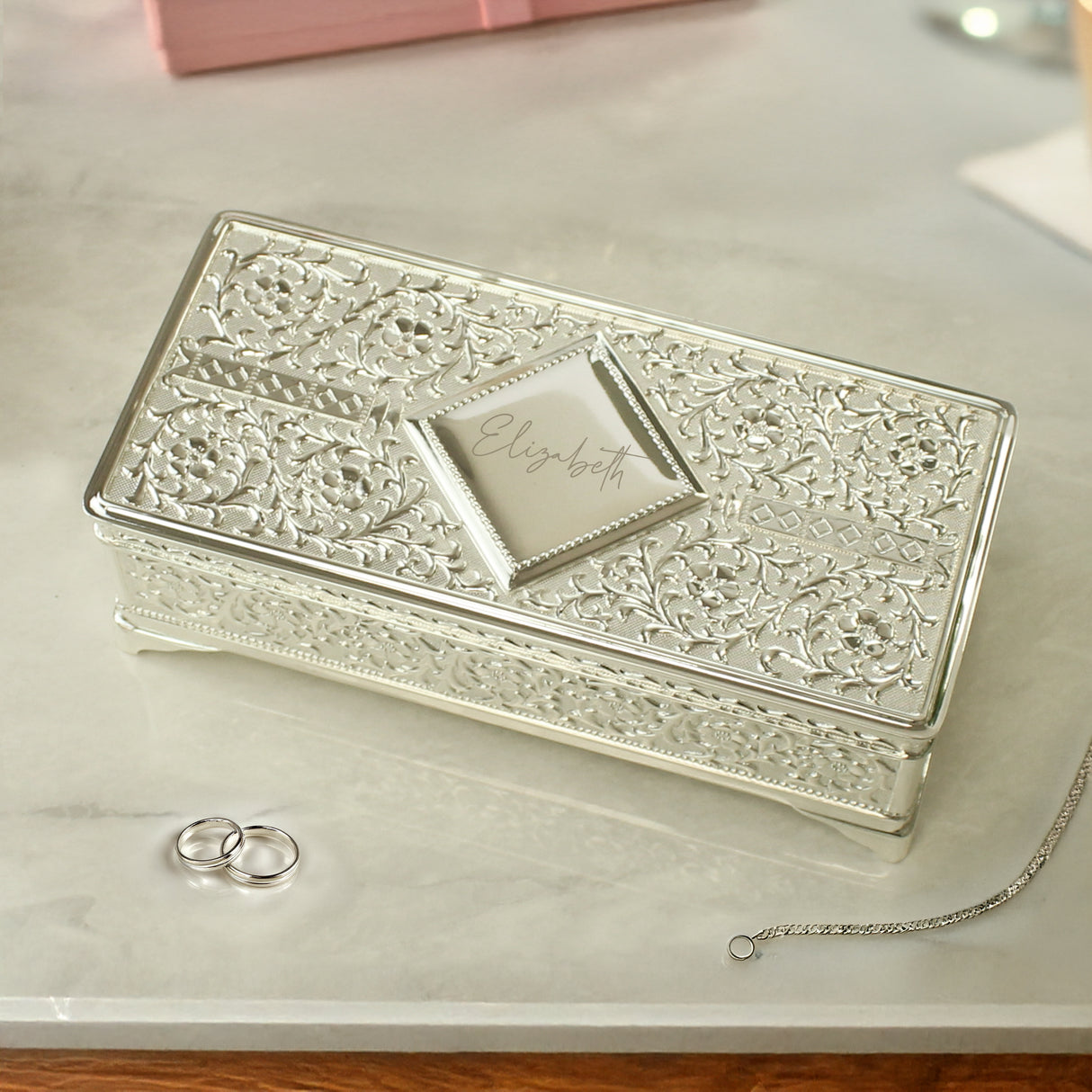 Personalised Silver Plated Jewellery Box - Shop At Gift Moments - 3