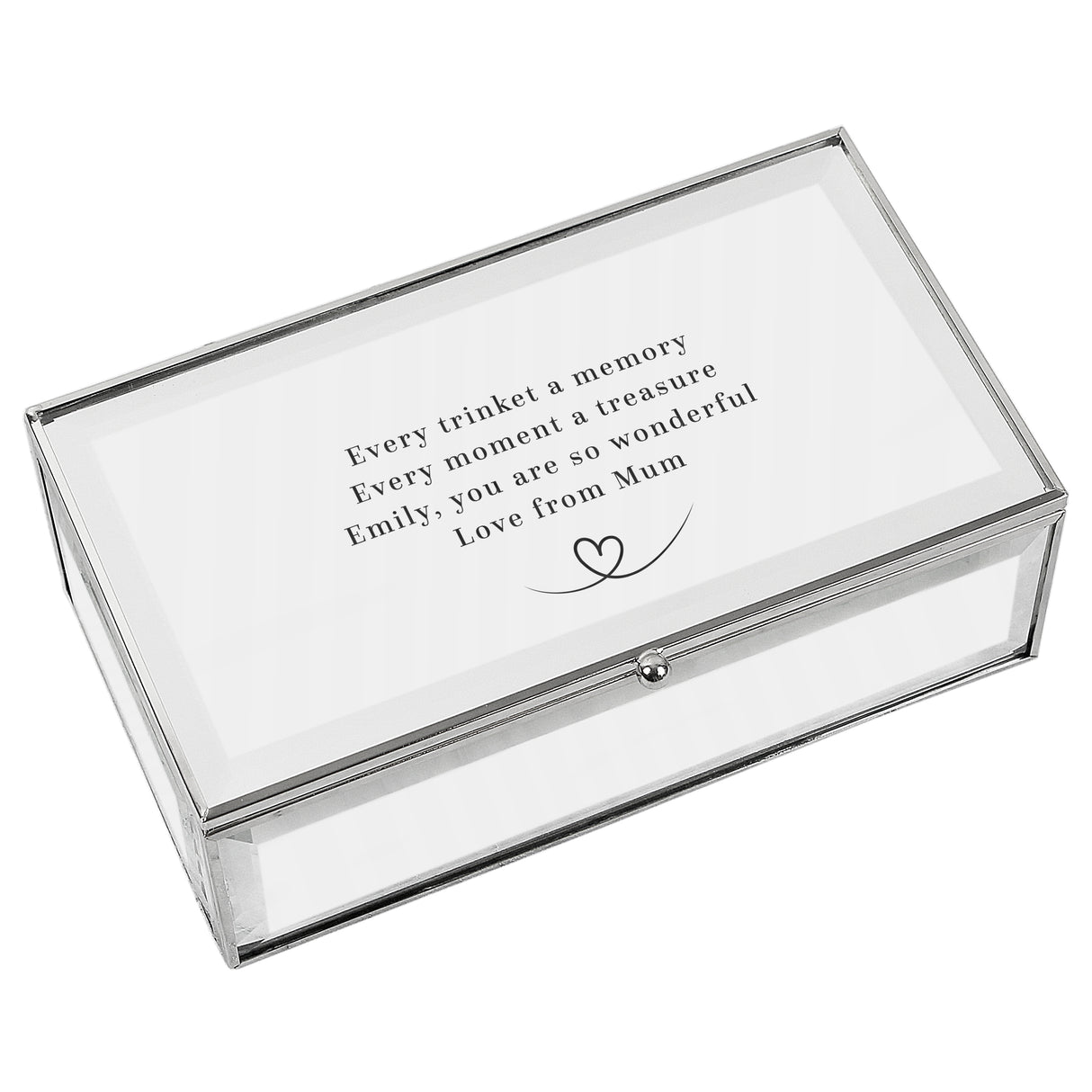 Personalised Heart Mirrored Jewellery Box - Shop At Gift Moments - 5