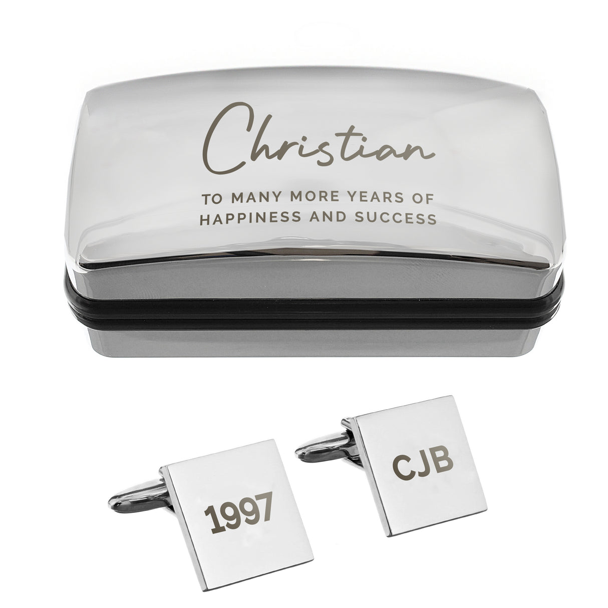 Personalised Cufflinks & Cufflink Box - Shop At Gift Moments - 4