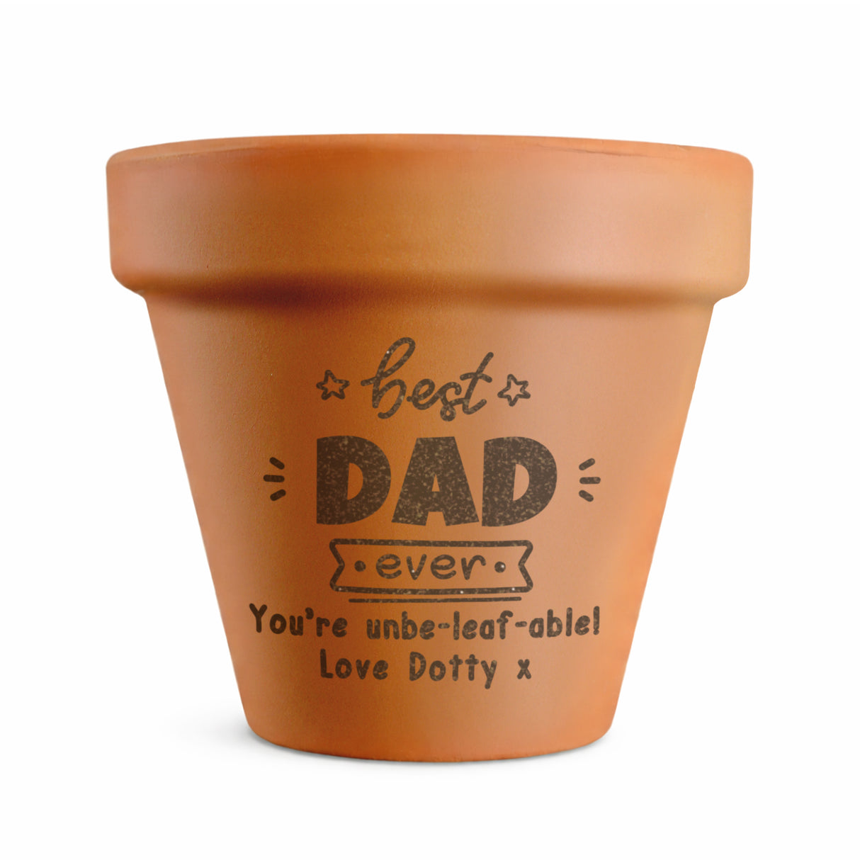 Personalised Best Ever Terracotta Plant Pot - Shop Pots & Planters At Gift Moments - 5