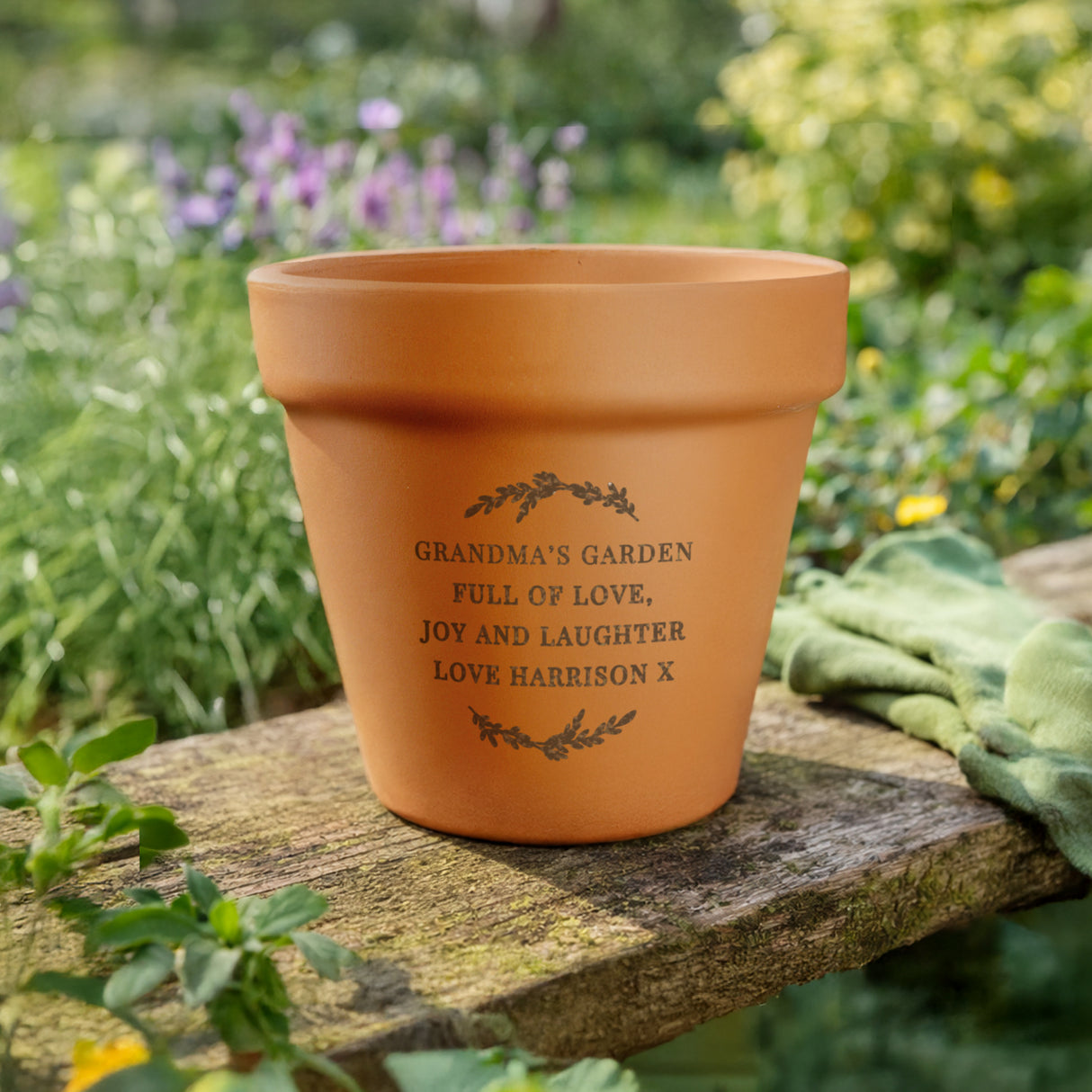 Personalised Free Text Terracotta Plant Pot - Shop Pots & Planters At Gift Moments - 2
