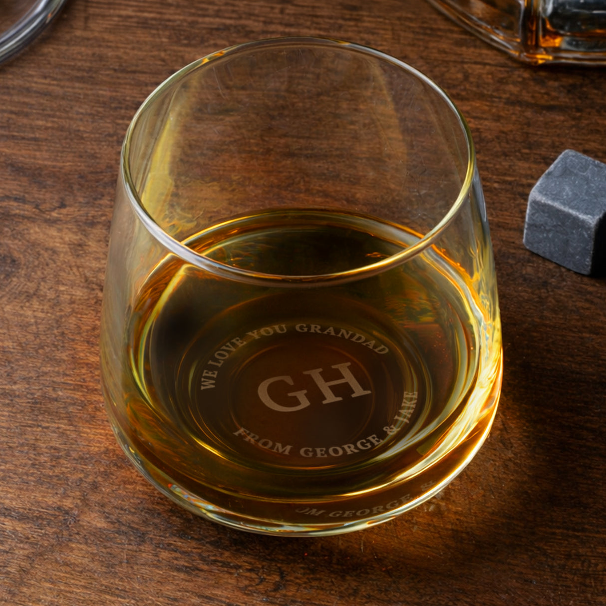 Personalised Base Engraved Initials & Message Tumbler