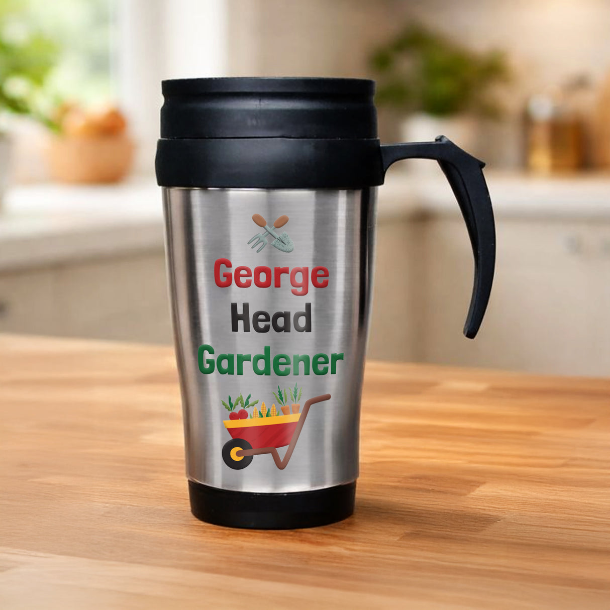 Personalised Head Gardener Travel Mug - Shop At Gift Moments - 1