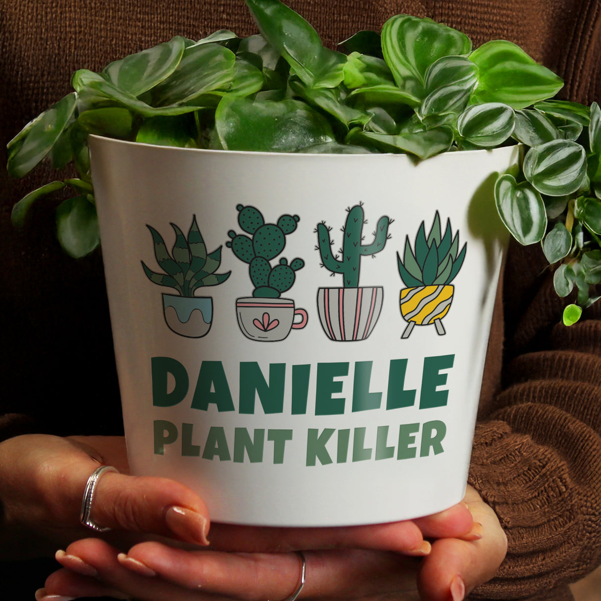 Personalised Big Text Large Plant Pot - Shop At Gift Moments - 2