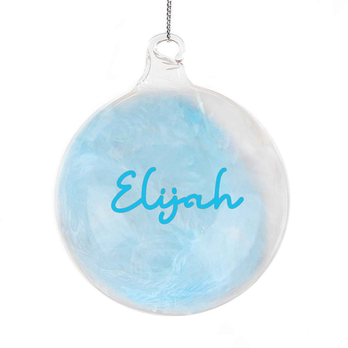 Personalised Blue Feather Bauble - Shop At Gift Moments - 5