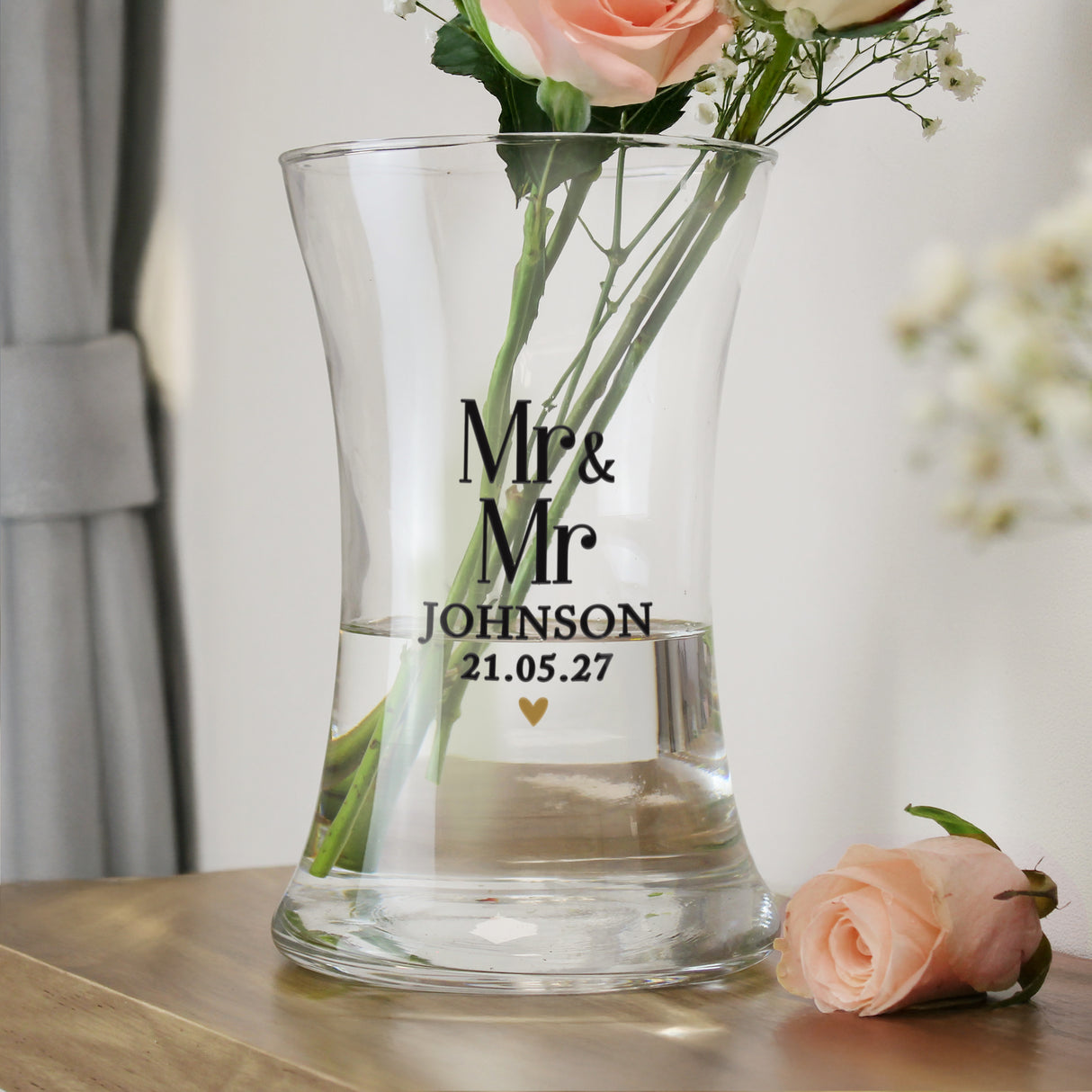 Personalised Couples Waisted Vase - Shop At Gift Moments - 1