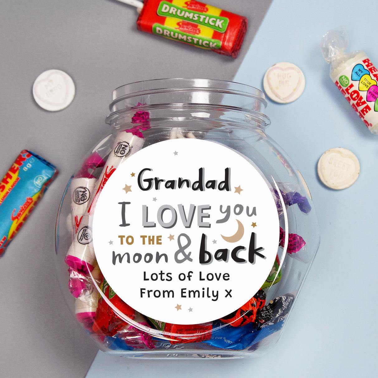 Personalised To the Moon and Back Sweet Jar - Shop Sweets At Gift Moments - 4