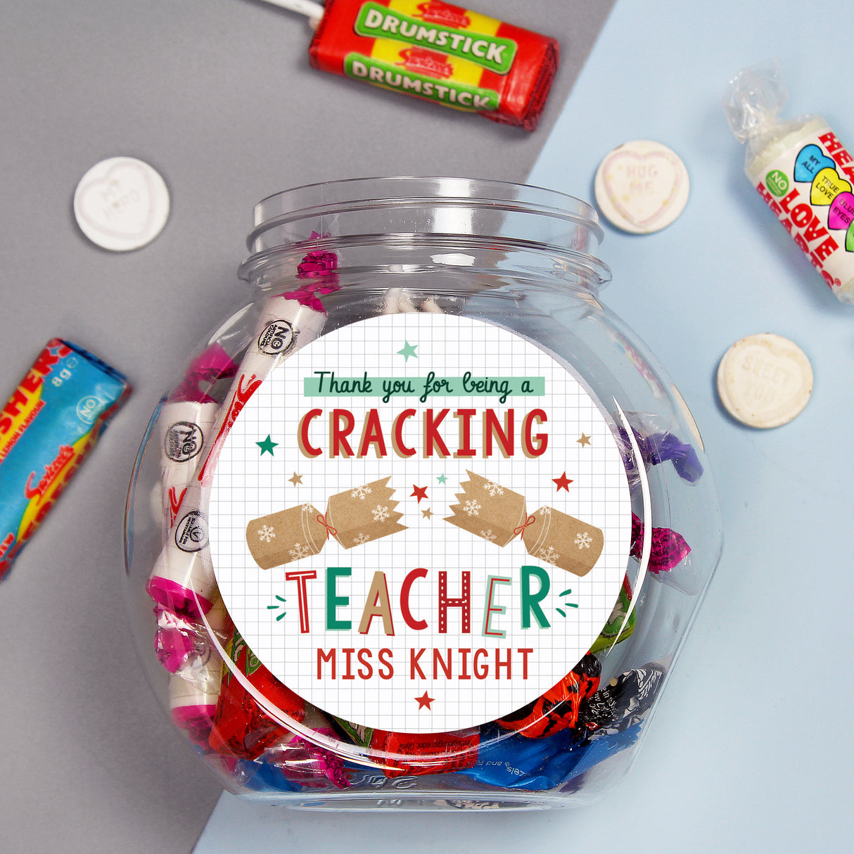 Personalised Cracking Teacher Sweet Jar - Shop Sweets At Gift Moments - 2