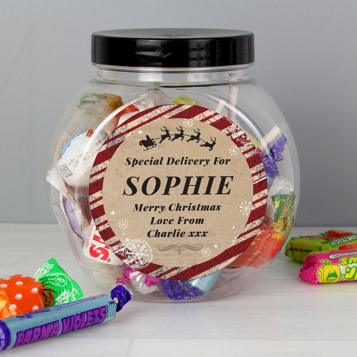 Personalised Special Delivery Sweet Jar - Shop Sweets At Gift Moments - 2