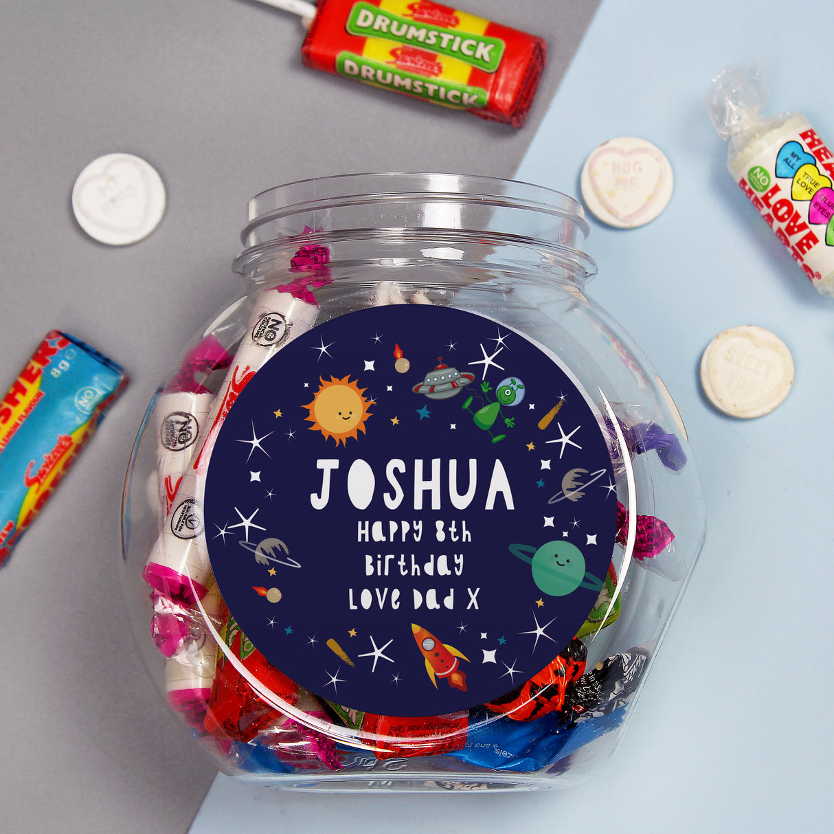 Personalised Space Sweet Jar - Shop Sweets At Gift Moments - 4