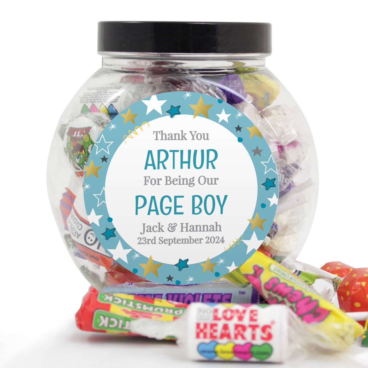 Personalised Page Boy Sweet Jar - Shop Sweets At Gift Moments - 4