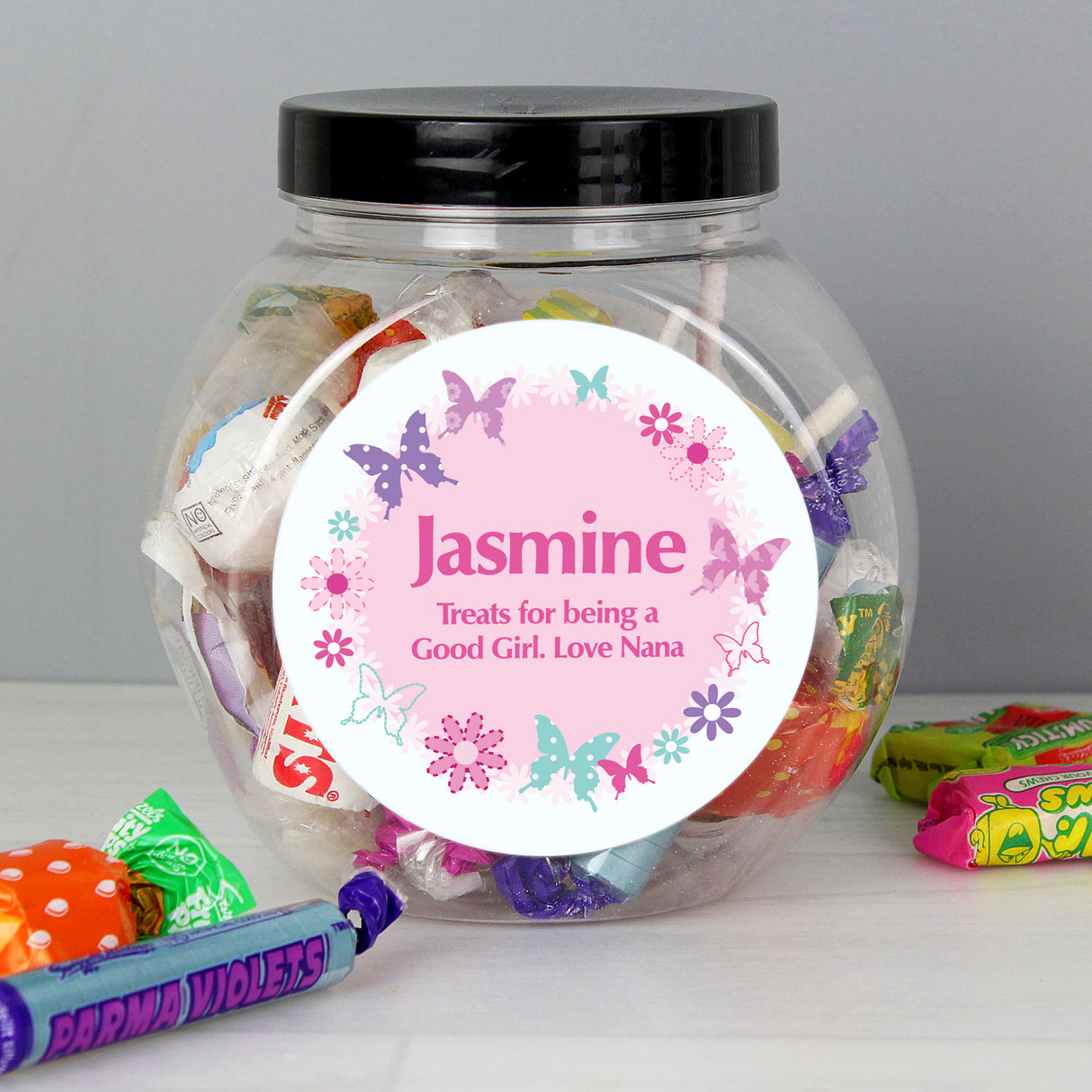 Personalised Butterfly Sweets Jar - Shop Sweets At Gift Moments - 3