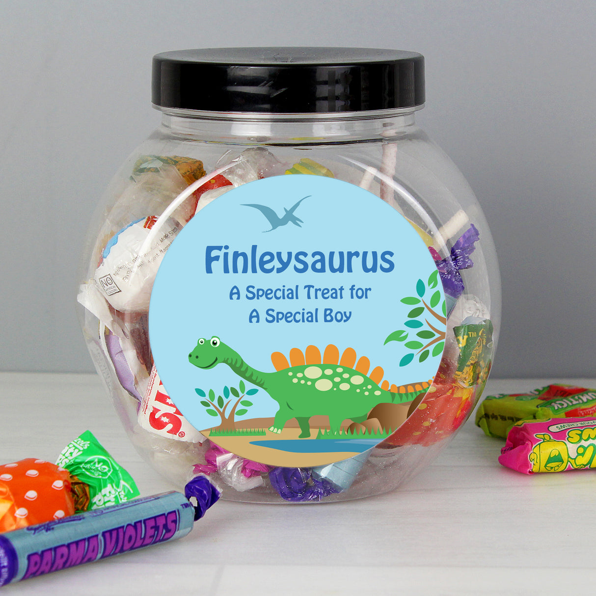 Personalised Dinosaur Sweets Jar - Shop Sweets At Gift Moments - 3