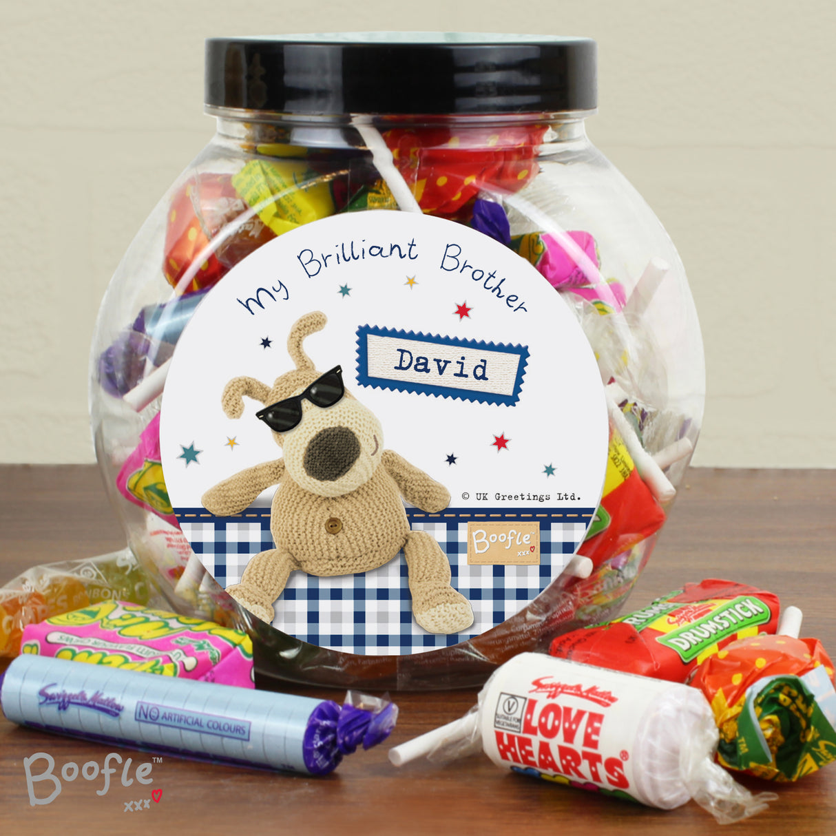 Personalised Boofle Stars Sweet Jar - Shop Sweets At Gift Moments - 4