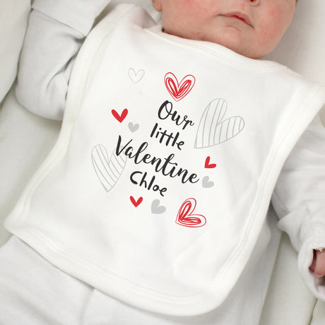 Personalised Little Valentine Baby Bib
