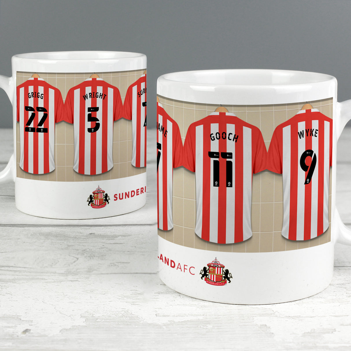 Personalised Sunderland AFC Dressing Room Mug