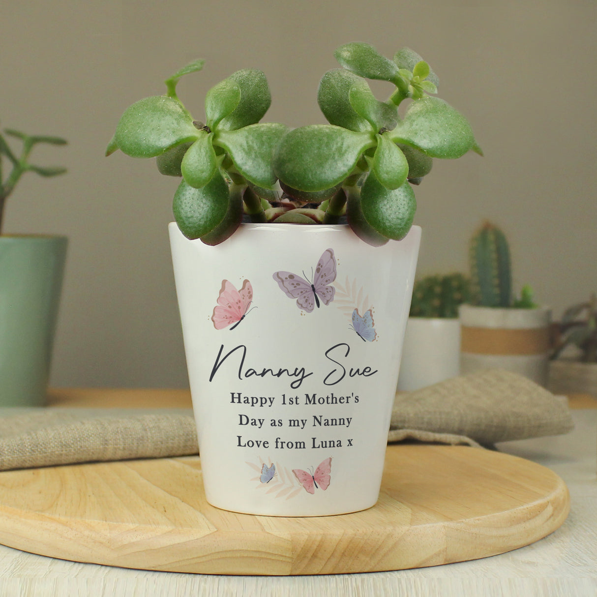 Personalised Butterfly Plant Pot - Shop At Gift Moments - 1