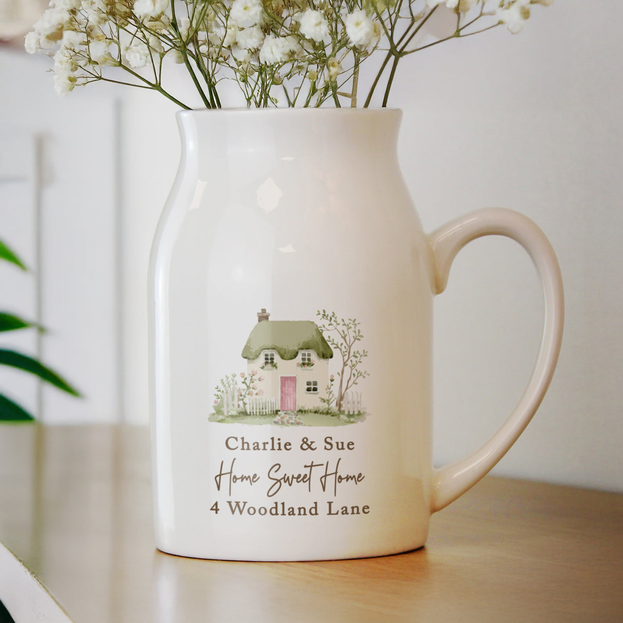 Personalised Country Cottage Jug Vase - Shop Vases At Gift Moments - 3