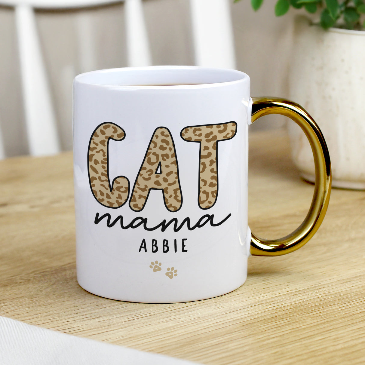 Personalised Cat Mama Gold Handle Mug - Shop Mugs At Gift Moments - 2