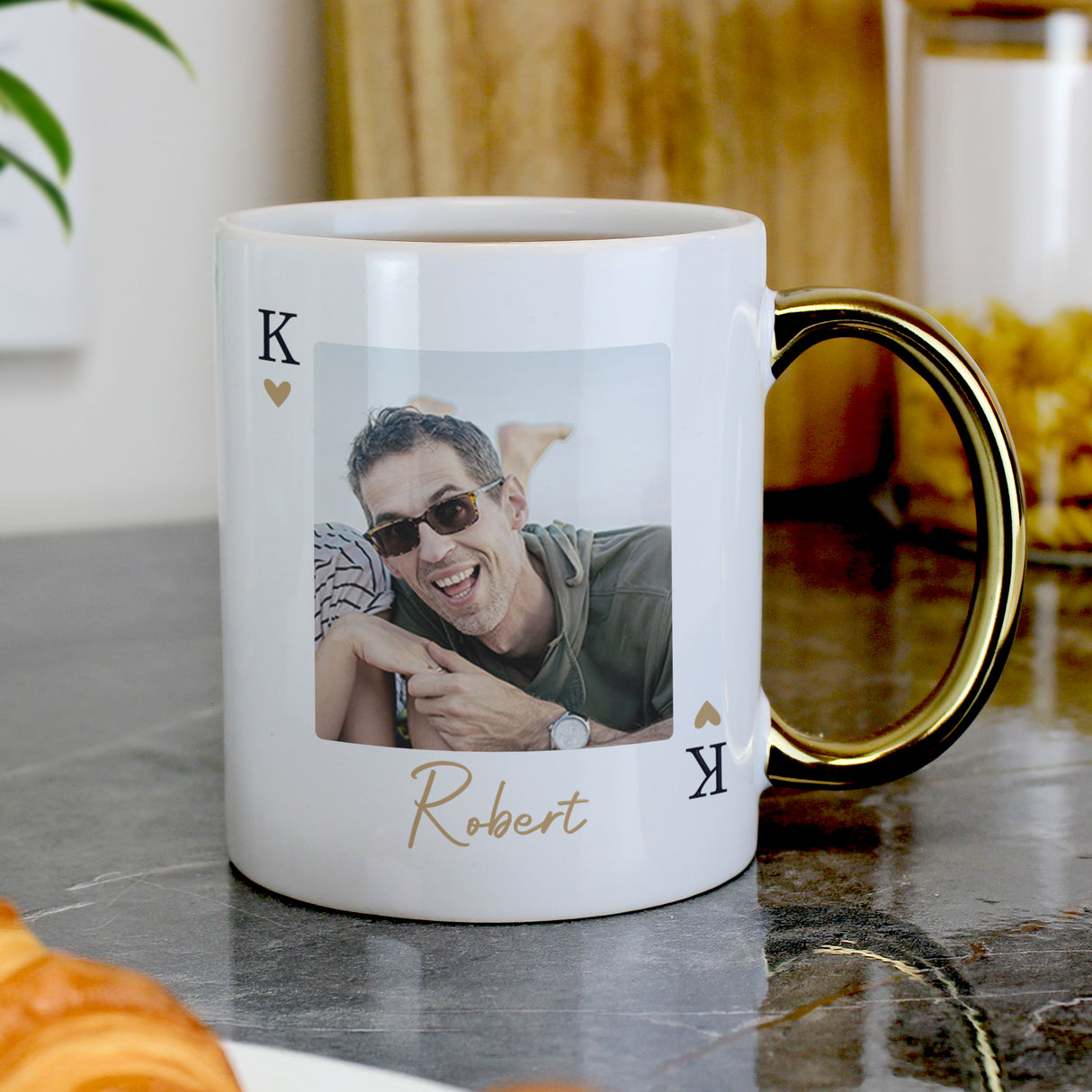 Personalised Photo Upload King Gold Handle Mug - Shop Mugs At Gift Moments - 2