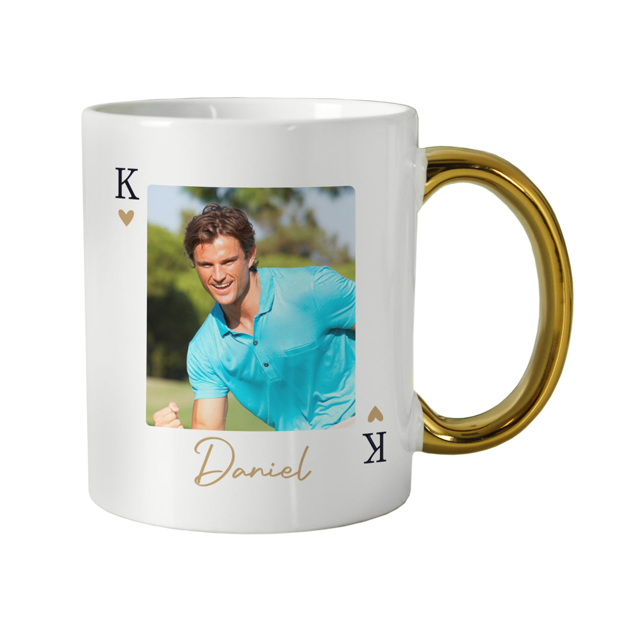 Personalised Photo Upload King Gold Handle Mug - Shop Mugs At Gift Moments - 4