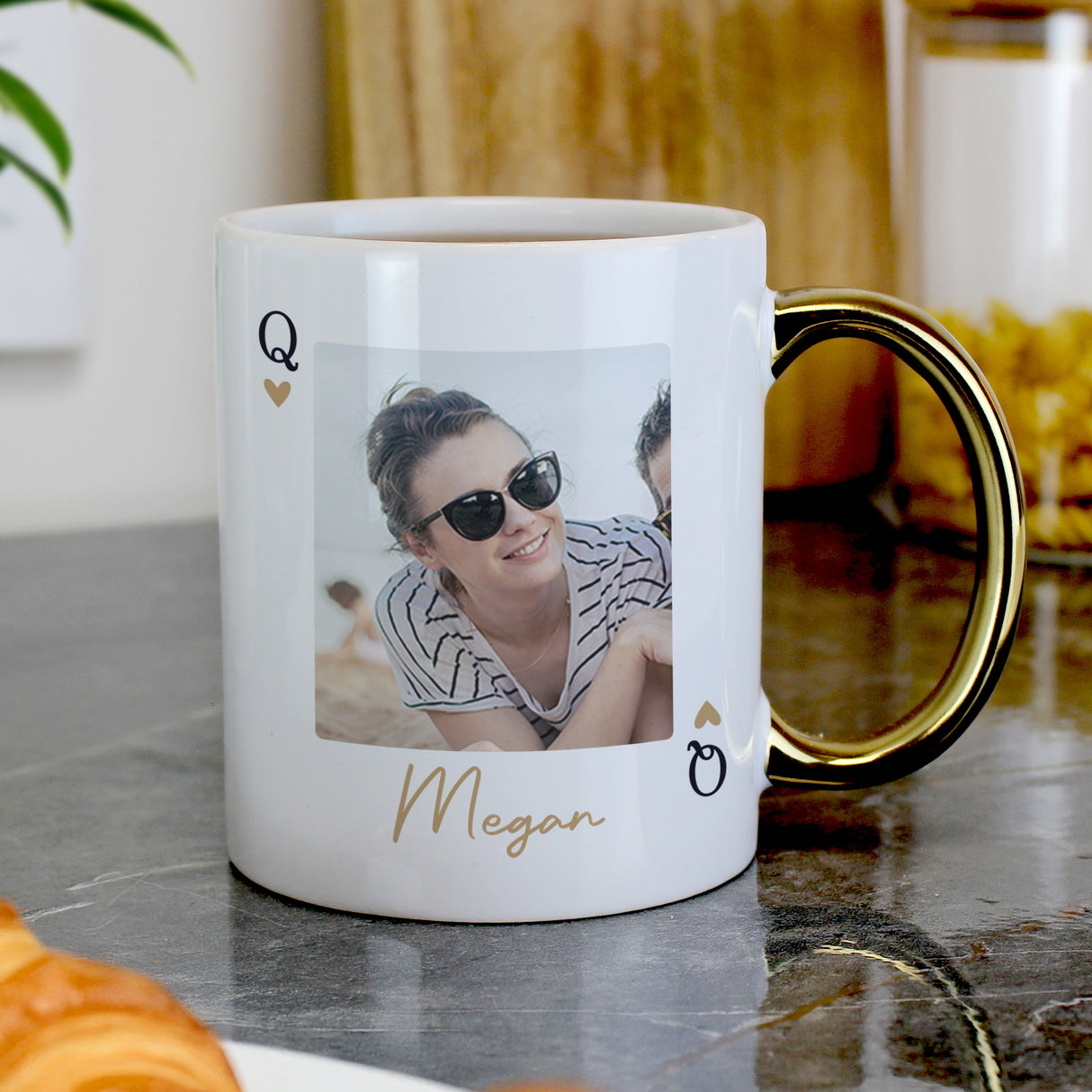 Personalised Photo Upload Queen Gold Handle Mug - Shop Mugs At Gift Moments - 2