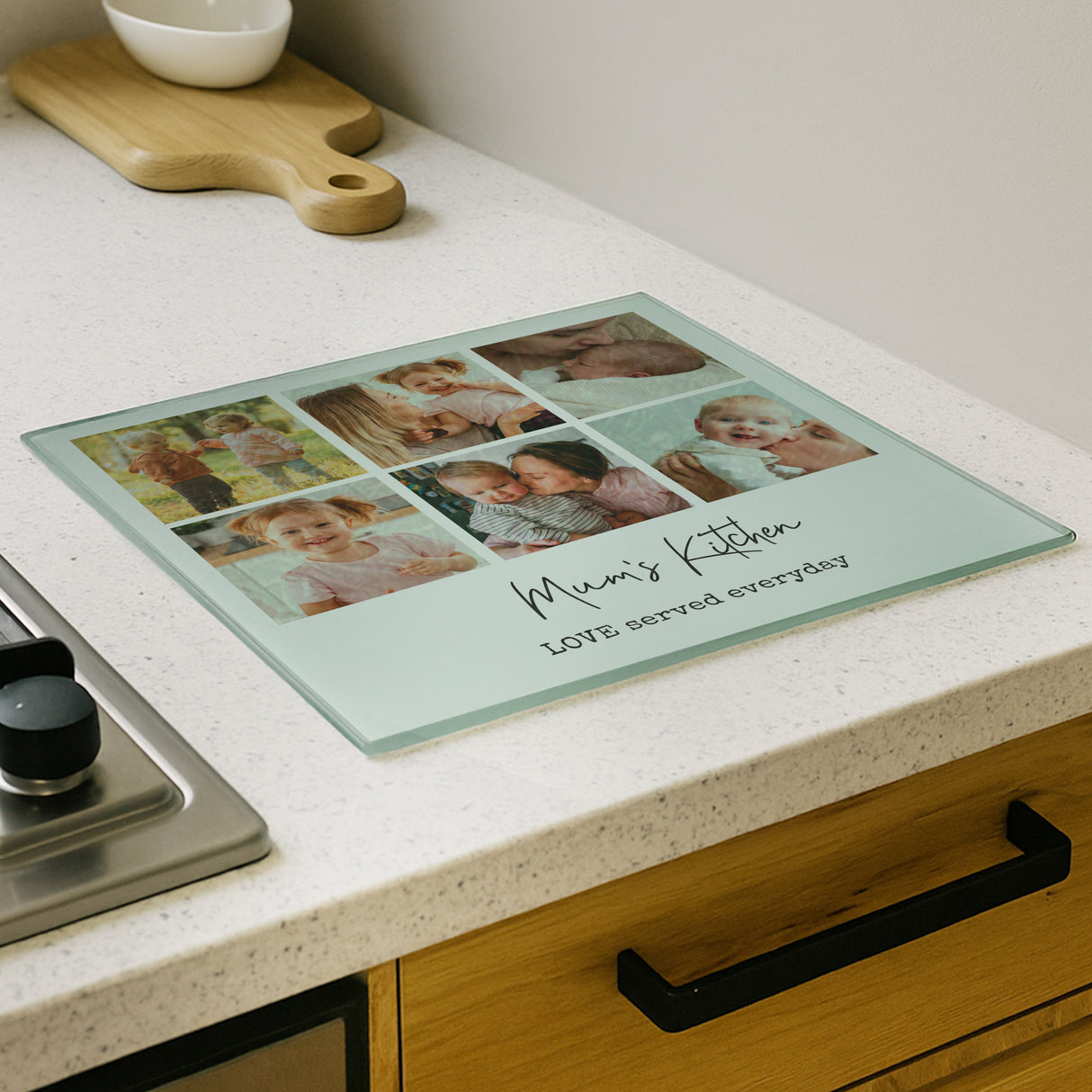 Personalised Photo Upload Glass Chopping Board - Shop Chopping Boards At Gift Moments - 2