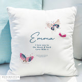 Personalised Hotchpotch Butterfly Cushion