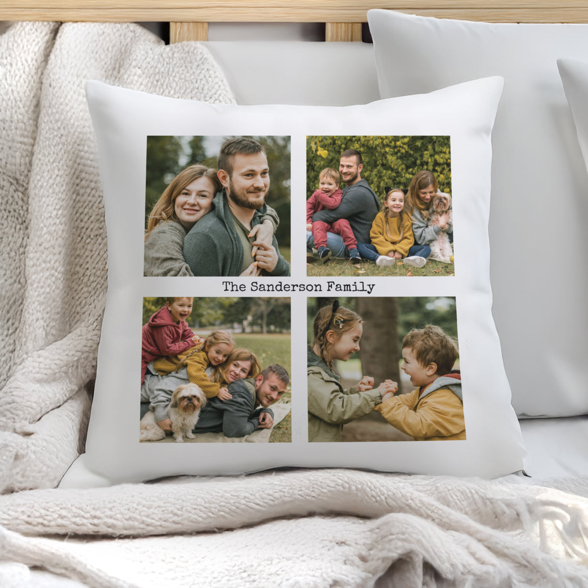 Personalised Mutli Photo Upload Cushion - Shop Cushions At Gift Moments - 2