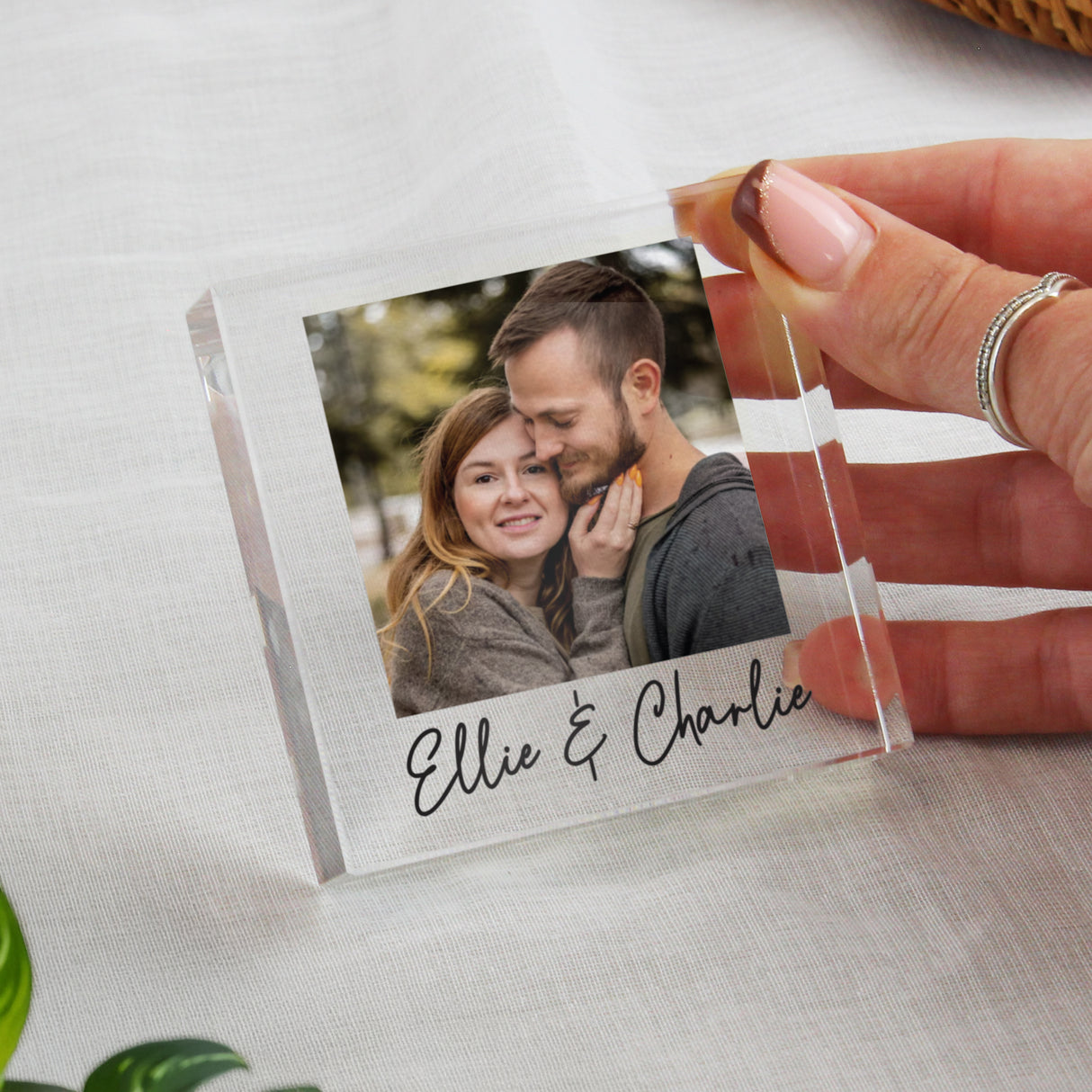 Personalised Photo Upload Small Glass Ornament - Shop Crystal Tokens At Gift Moments - 2