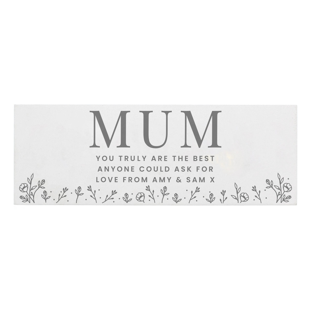 Personalised Floral Wooden Mum Ornament - Shop Ornaments At Gift Moments - 4