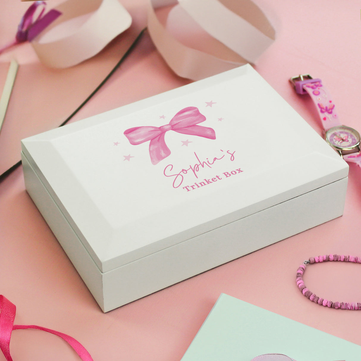 Personalised Bow Jewellery Box - Shop At Gift Moments - 1