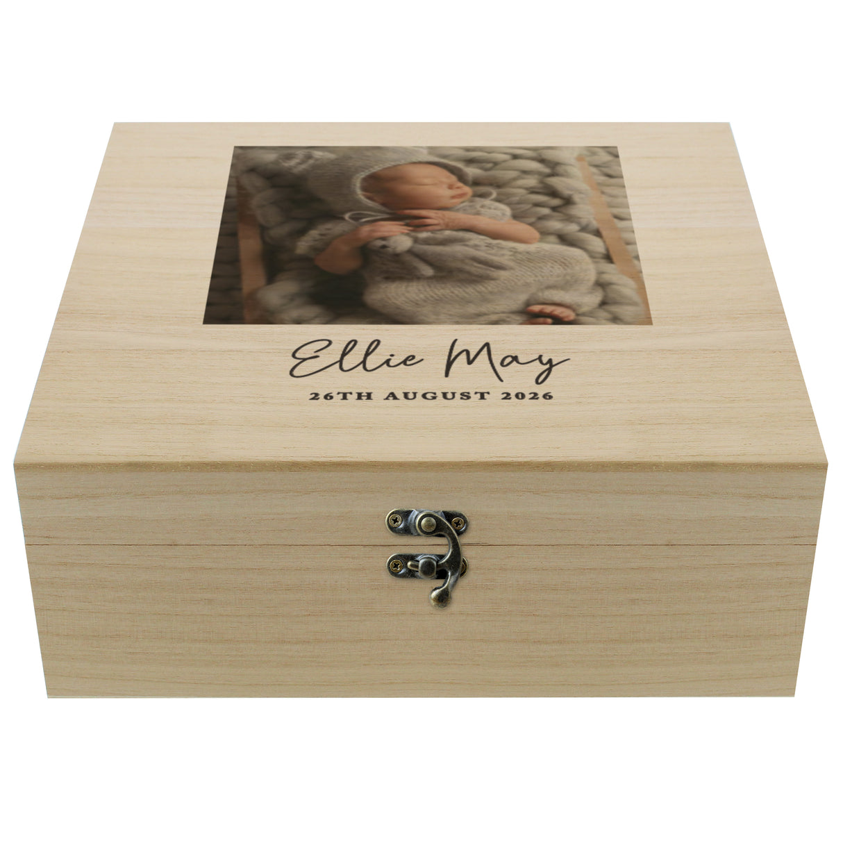 Personalised Photo Upload Wooden Keepsake Box - Shop Keepsake Boxes At Gift Moments - 5