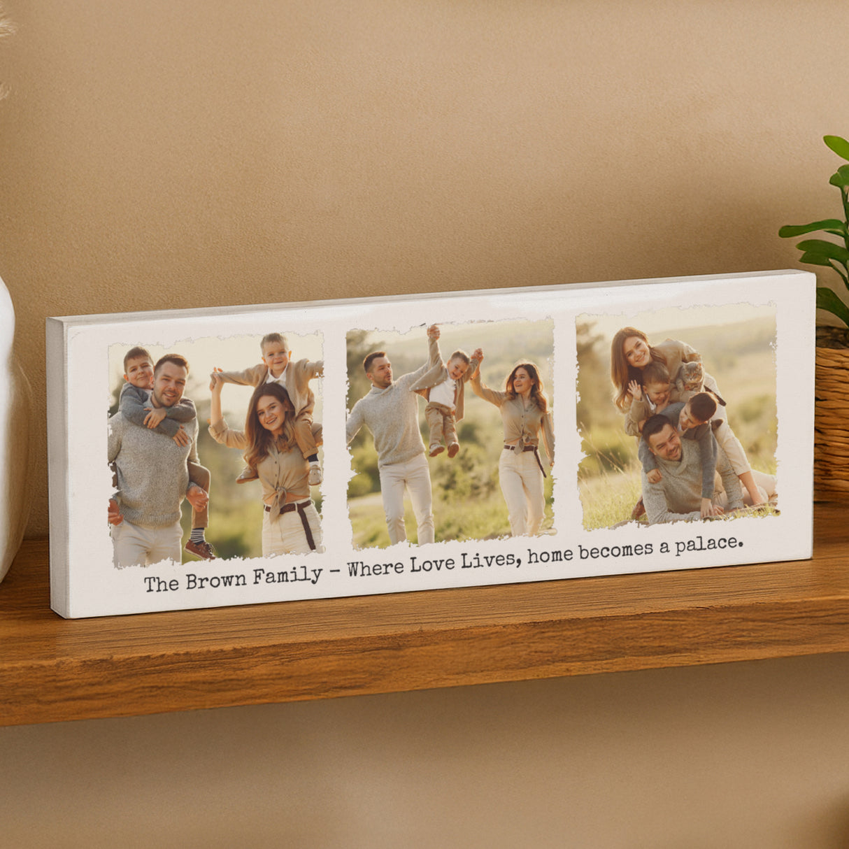 Personalised Photo Upload Mantel Block - Shop Ornaments At Gift Moments - 1