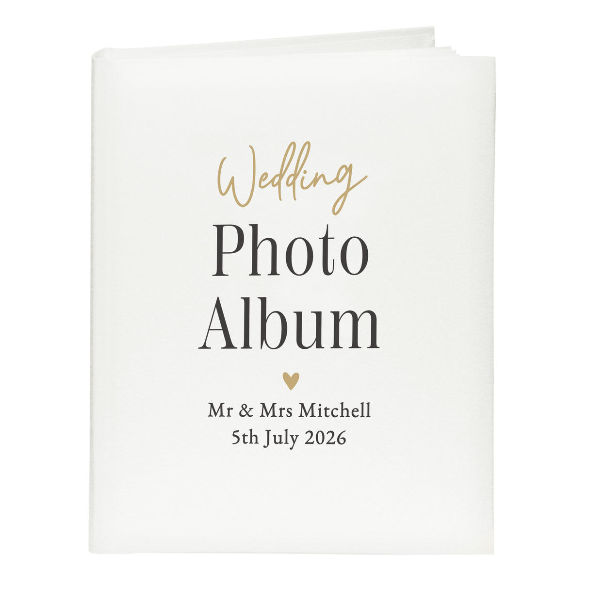 Personalised Black & Gold Free Text Traditional Album - Shop Photo Albums At Gift Moments - 5