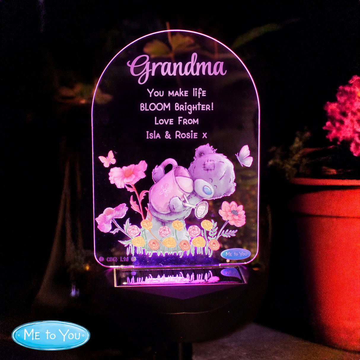 Personalised Me to You Garden LED Solar Light - Shop Solar Lights At Gift Moments - 7