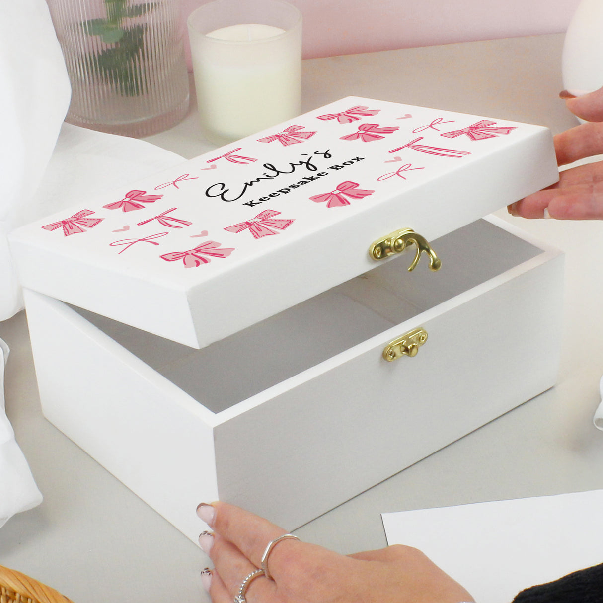 Personalised Bow Storage Box - Shop At Gift Moments - 4