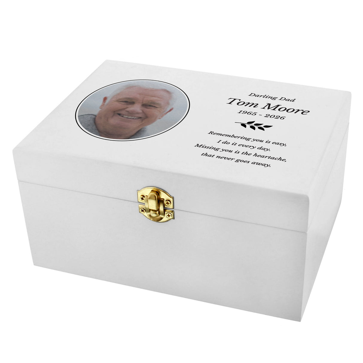 Personalised Photo Upload Memorial Keepsake Box - Shop Keepsake Boxes At Gift Moments - 5
