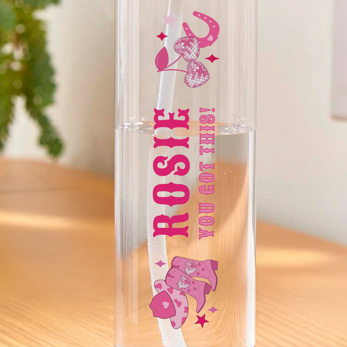 Personalised Cowgirl Water Bottle - Shop At Gift Moments - 3