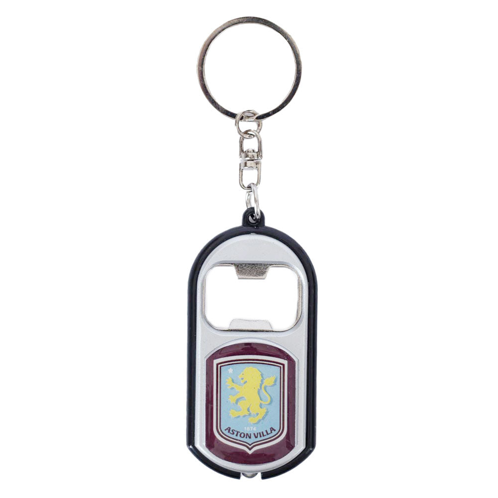 Aston Villa FC Keyring Torch Bottle Opener - Shop Bottle Openers At Gift Moments - 1