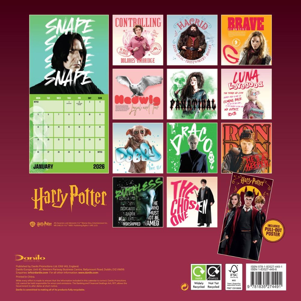 Harry Potter Calendar & Diary Gift Box 2026 - Shop Calendars At Gift Moments - 4