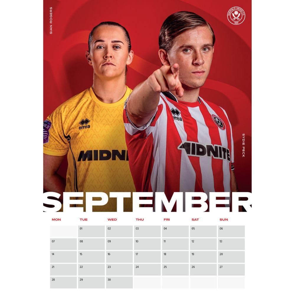 Sheffield United FC A3 Calendar 2026 - Shop Calendars At Gift Moments - 2