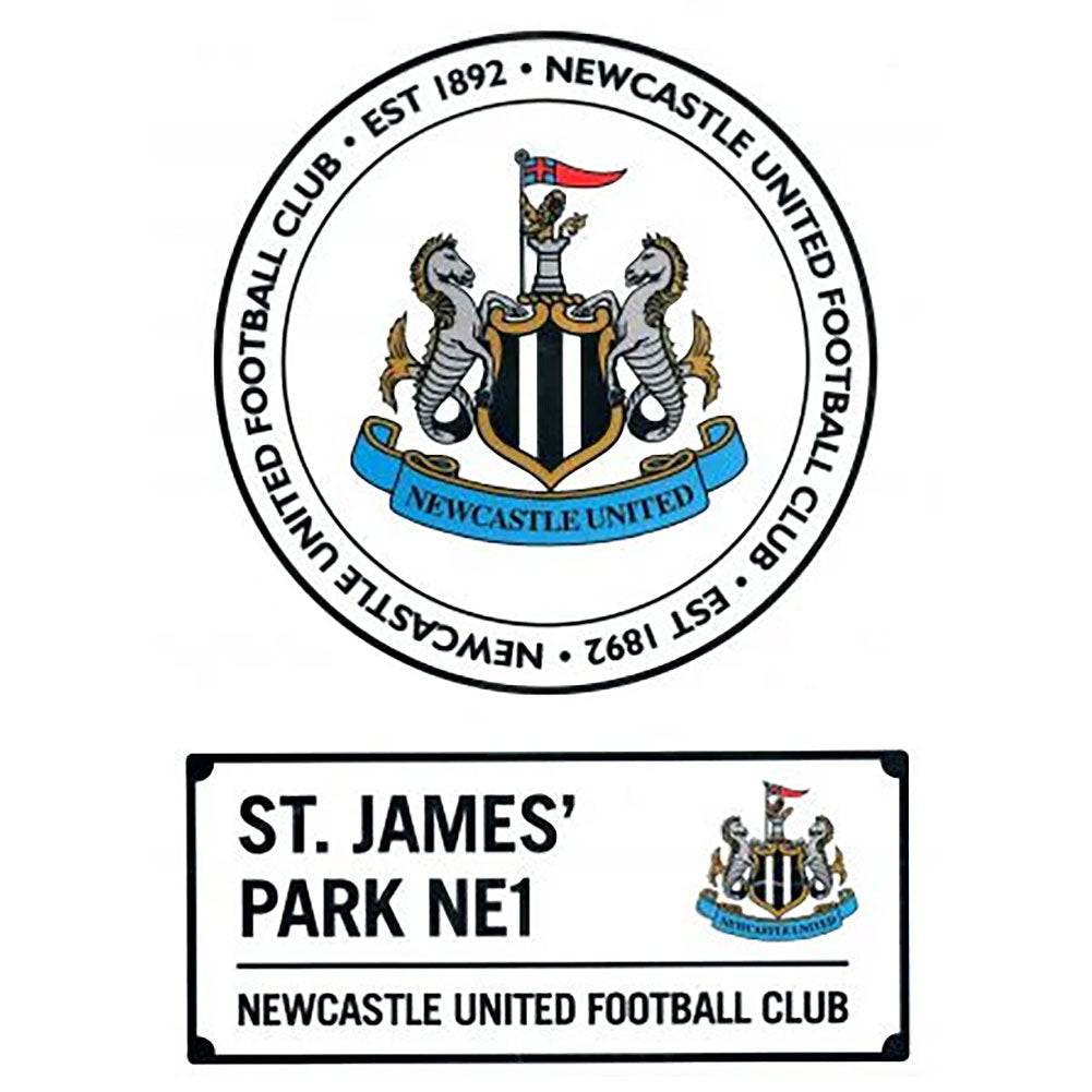 Newcastle United FC A4 Car Decal - Shop Stickers At Gift Moments - 1