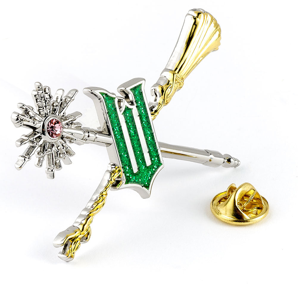 Wicked Wand & Broomstick Pin Badge - Shop Badges At Gift Moments - 2