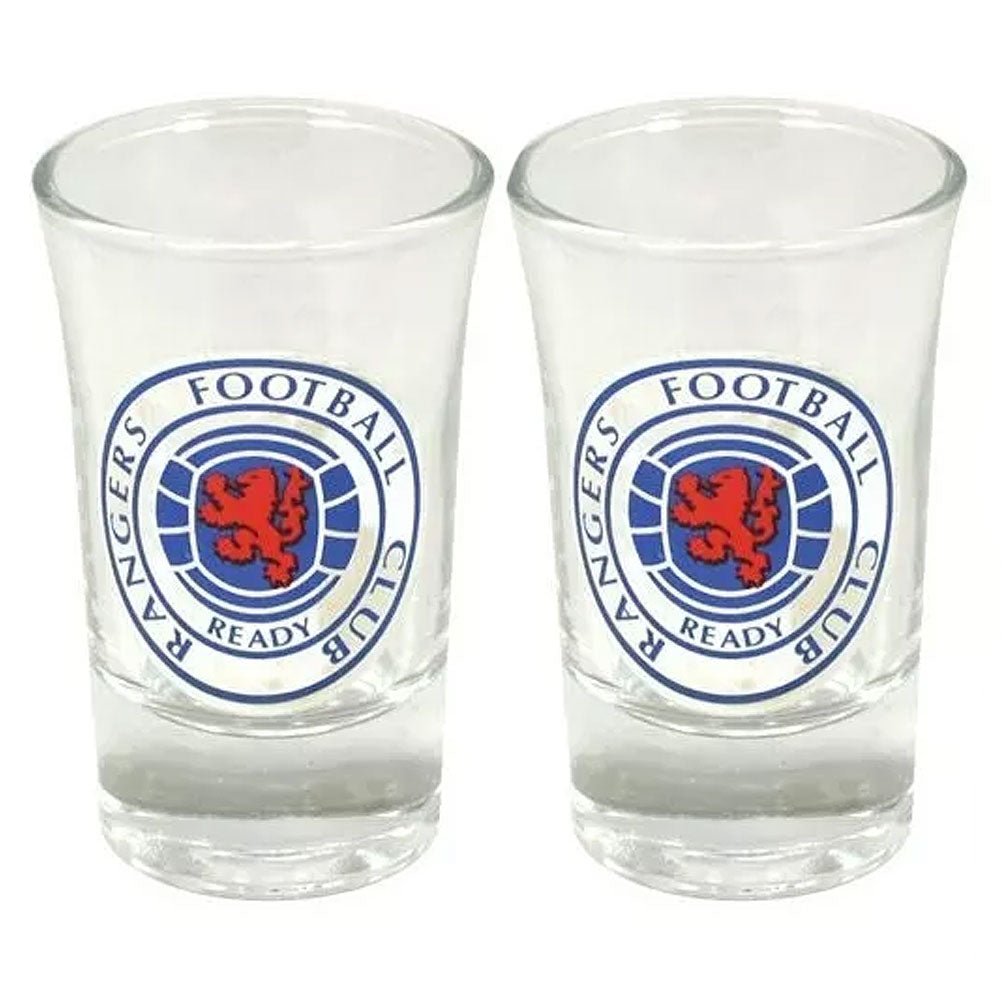 Rangers FC 2pk Shot Glass Set - Shop Shot Glasses At Gift Moments - 1
